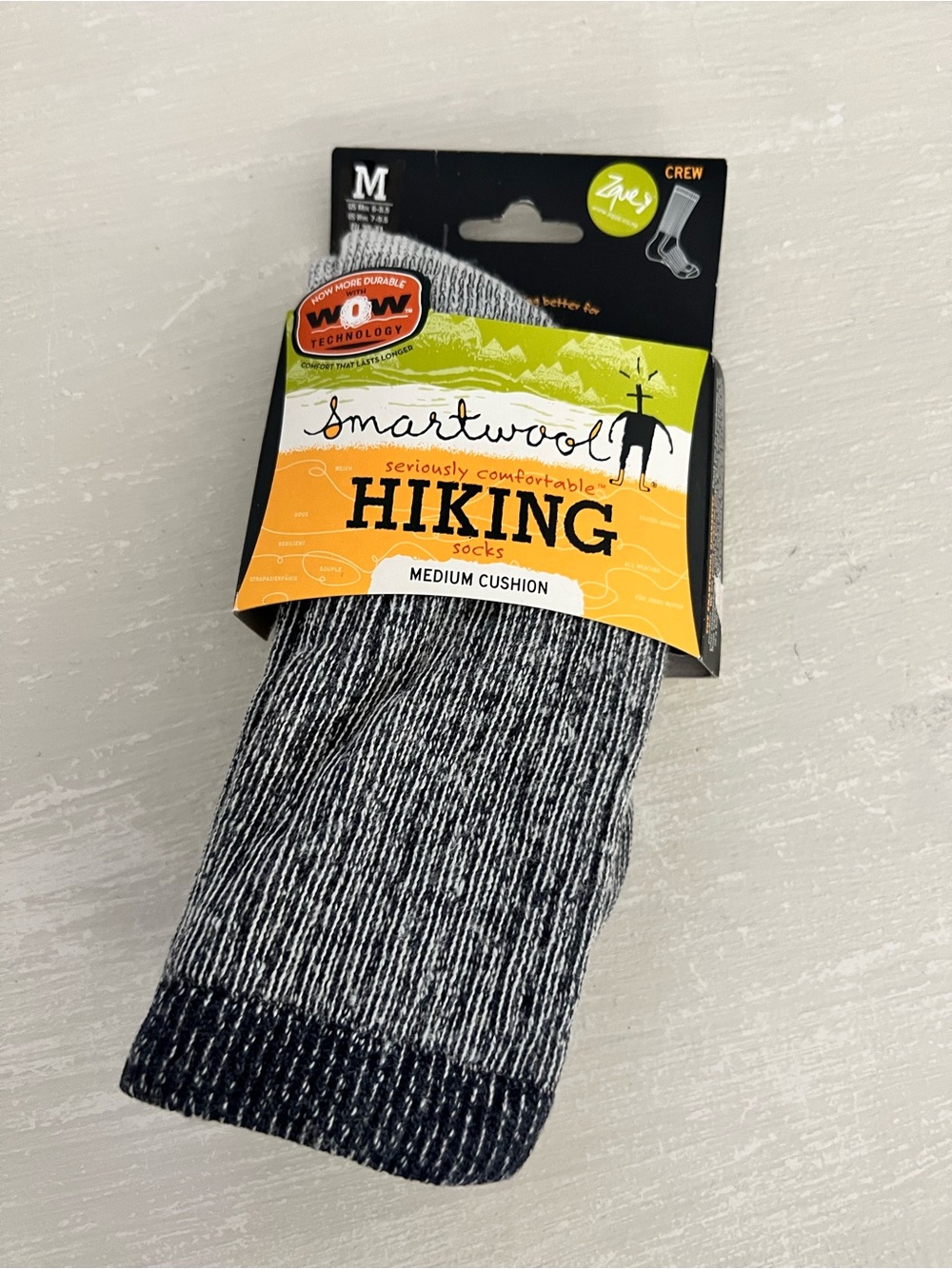 Vintage SmartWool Hiking Socks Medium Cushion Crew Merino Wool M NWT unisex